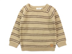 Lil Atelier knitted blouse warm sand merino wool